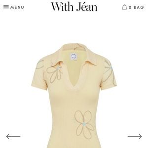 BRAND NEW WITH JEAN PIP DRESS: chalk & flowers size XS